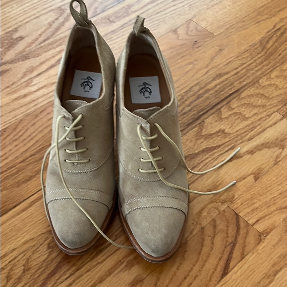 Black Fleece by Thom Browne suede tie heels